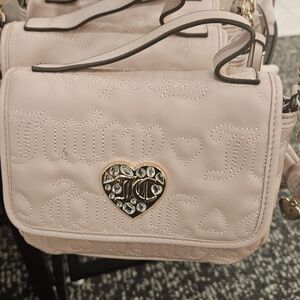 Juicy Couture Light Pink Clutch with Heart Accent